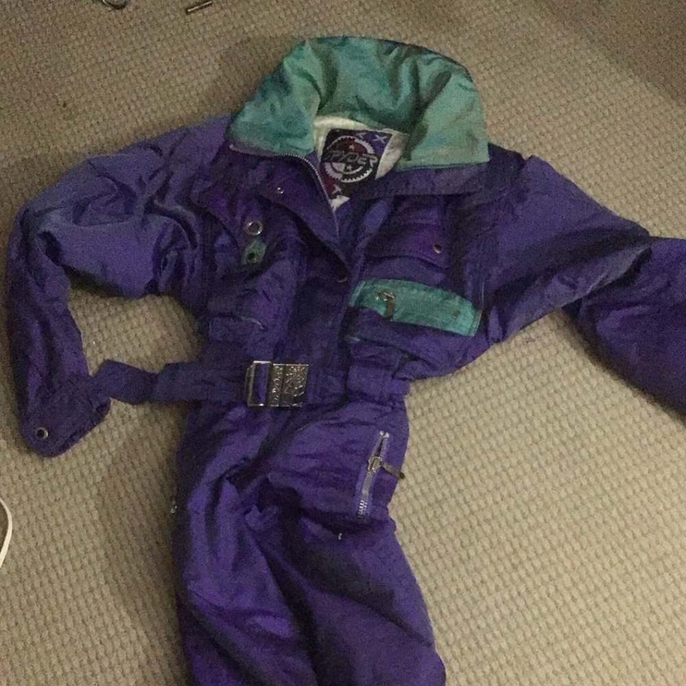 Women’s Goose Down Vintage One-Piece Ski Suit